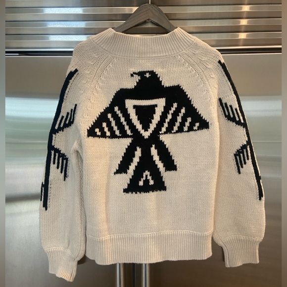 Jen’s Pirate Booty Thunderbird Bomber Sweater Jacket M/L - Picture 7 of 7